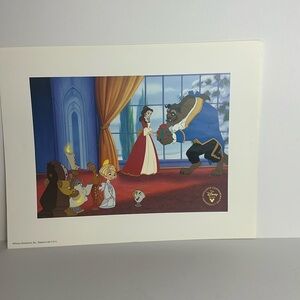 Beauty and the Beast Disney Exclusive Commemorative Lithograph